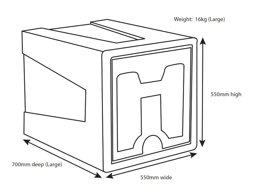 Large Multi Purpose Plastic Locker Dimensions